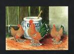 Pluimvee Kippen Sabelpoot Porselein Boerderij, Van Gink., Ophalen of Verzenden, 1980 tot heden, Ongelopen, Vogel