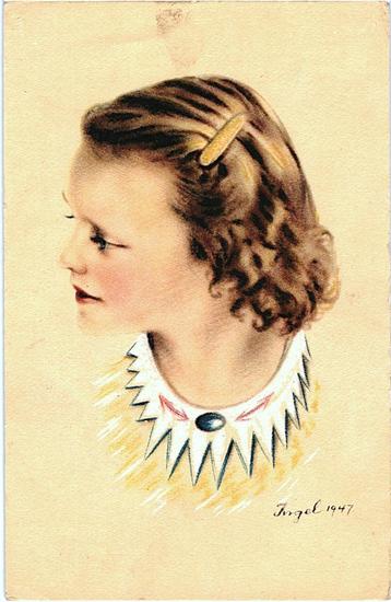 806215	vintage	Fantasie	Meisje	1947 Ill Ingel of Kigel	Nette beschikbaar voor biedingen