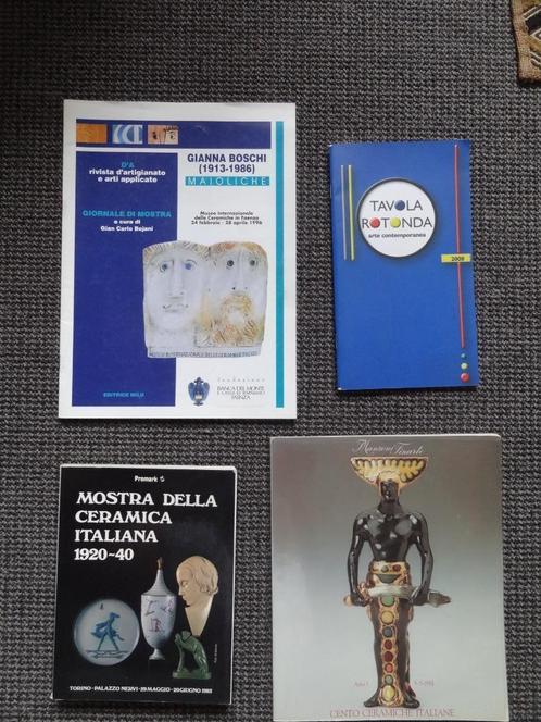 4 boeken met als thema Italiaanse keramiek, oa merkenboek, Boeken, Kunst en Cultuur | Fotografie en Design, Gelezen, Overige onderwerpen