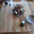 Unieke Salontafel van Oud Europees Hout., Huis en Inrichting, Ophalen, Eikenhout, Zo goed als nieuw, Rechthoekig