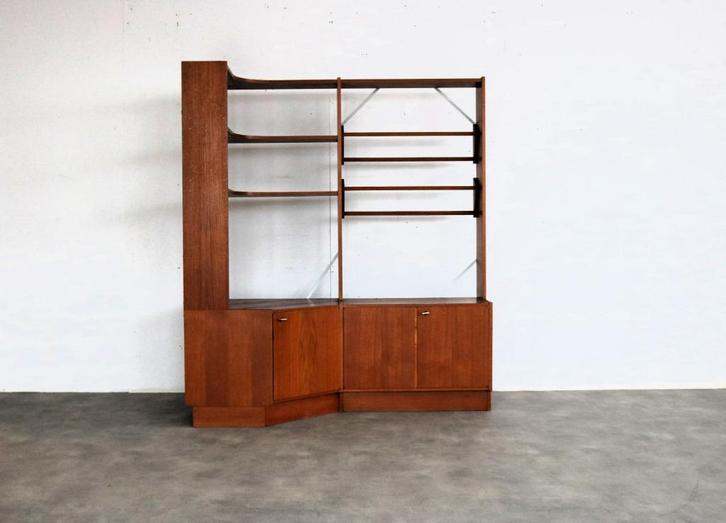 vintage winkelkast | boekenkast | hoekkast | Zweden, Huis en Inrichting, Kasten | Buffetkasten, Gebruikt, 50 tot 100 cm, 25 tot 50 cm