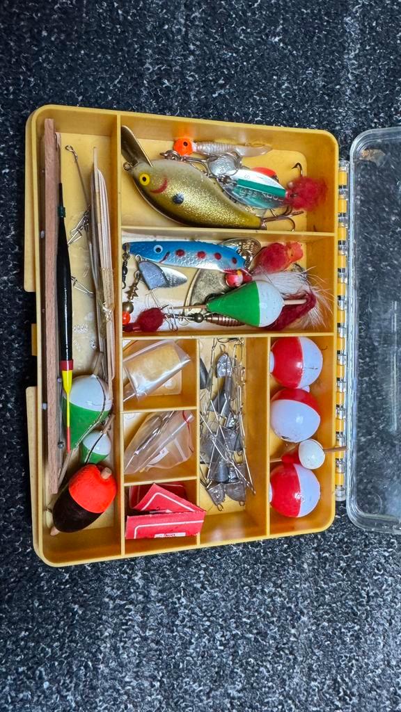 Vintage vis spulletjes, Watersport en Boten, Hengelsport | Algemeen, Gebruikt, Overige typen, Ophalen of Verzenden