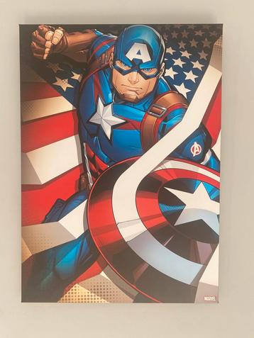 Captain America Canvas - 2 Stuks beschikbaar voor biedingen