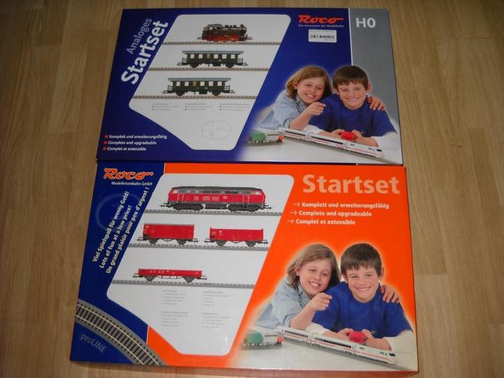 Nieuw: ROCO Treinsets + Rijtuig + extra veel rails., Hobby en Vrije tijd, Modeltreinen | H0, Zo goed als nieuw, Treinset, Gelijkstroom