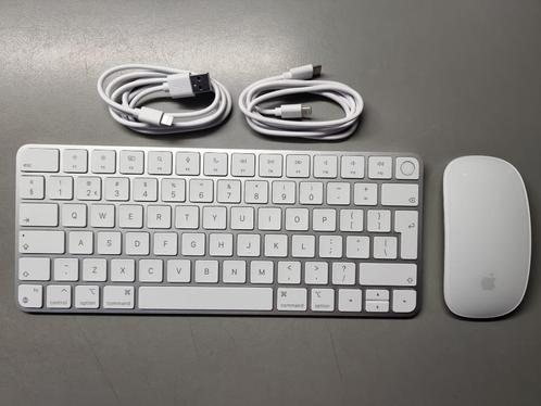 Apple Magic Keyboard NL met touch ID & Magic Mouse 2 White, Computers en Software, Toetsenborden, Nieuw, Qwerty, Draadloos, Ergonomisch