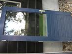 schuurdeur achterdeur merbau dubbelglas, Doe-het-zelf en Verbouw, Deuren en Horren, Gebruikt, 80 tot 100 cm, Minder dan 200 cm