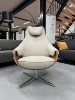 Nieuw Leolux Cream Fauteuil Ceras Pristine leer Design Stoel