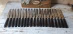 Set (20) franse vintage messen bestek  inoxidable, Ophalen of Verzenden