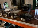 Greenpan 4 st. Pannen, Ophalen of Verzenden, Zo goed als nieuw, Rvs, Pannenset