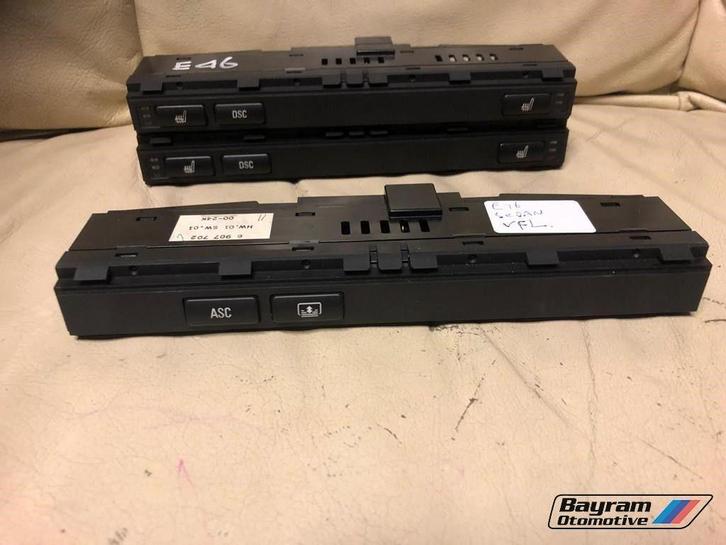 Bmw E46 knoppenbalk stoelverwarming elektr rollo 3-serie m3, Auto-onderdelen, Dashboard en Schakelaars, BMW, Gebruikt, Ophalen of Verzenden