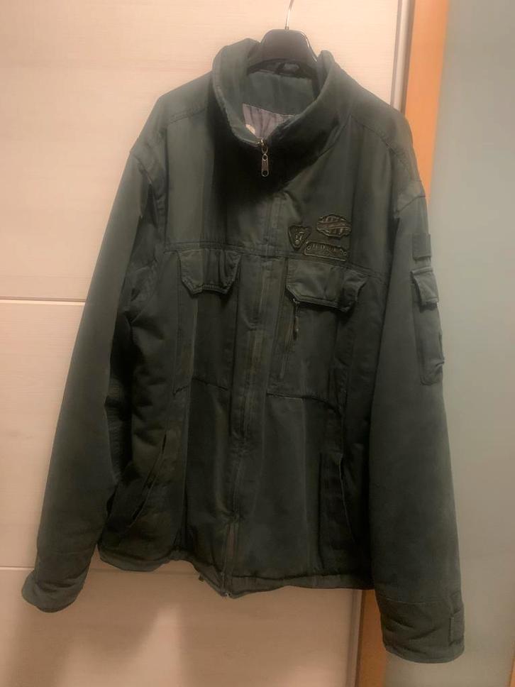 Bad Boys Jas XL - Retro heren winter jas donker groen, Kleding | Heren, Jassen | Winter, Gedragen, Maat 56/58 (XL), Groen, Ophalen of Verzenden