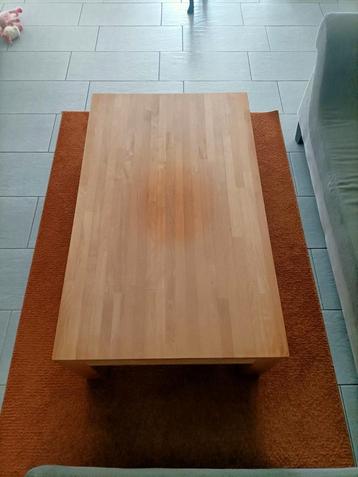 Massief eiken salontafel 