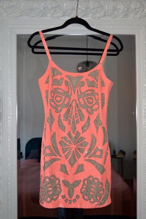 NIEUW: Roze Needle & Thread pailletten jurk - maat 34, Kleding | Dames, Jurken, Nieuw, Maat 34 (XS) of kleiner, Roze, Boven de knie