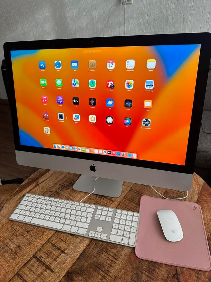 Aangeboden: Een nette iMac 27inch Retina 5Kuit 2017/2018/2TB, Computers en Software, Apple Desktops, Zo goed als nieuw, iMac, 3 tot 4 Ghz