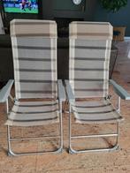 Tuinstoel/ campingstoel licht gewicht alluminium grijs, Inklapbaar, Gebruikt, Ophalen, Aluminium