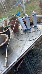 Onkruid brander met gasflessen, Ophalen of Verzenden, Zo goed als nieuw