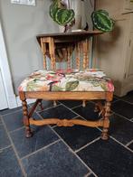 Antiek VoetenBankje.., Ophalen of Verzenden, Rechthoekig, Stof, Minder dan 50 cm