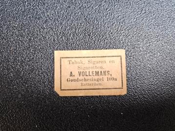 A. Vollemans Rotterdam Luciferetiket beschikbaar voor biedingen