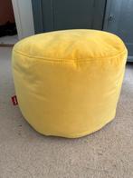 Gele Fatboy Zitzak velvet, Ophalen of Verzenden, Zo goed als nieuw, Stof, 50 tot 75 cm