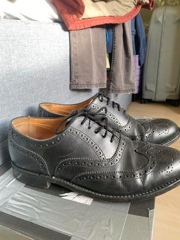 Van Lier Klassieke Herenschoenen Zwart Maat 7,5 beschikbaar voor biedingen