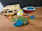 Playmobil Summer Fun Caravan, Boot, Aanhanger & Zwembad, Ophalen of Verzenden, Gebruikt, Complete set