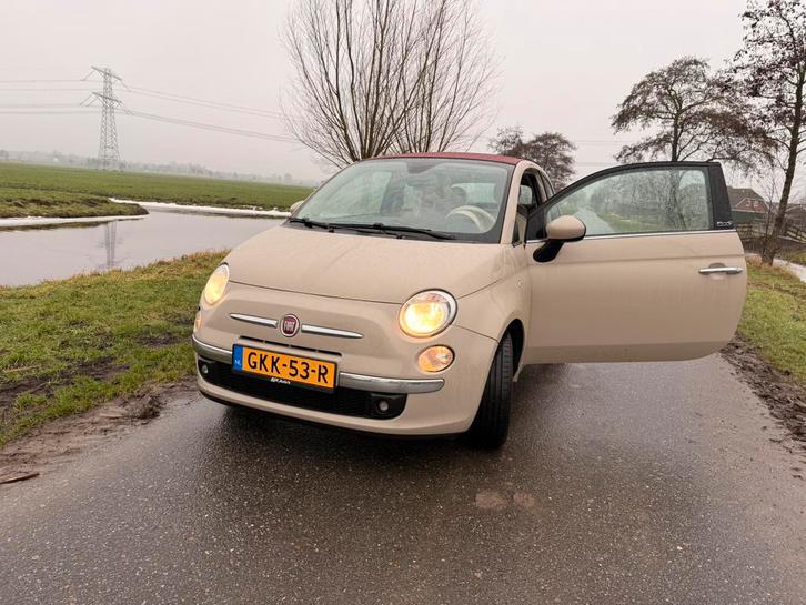 Fiat 500 1.2 C 2013 Bruin, Auto's, Fiat, Particulier, Airbags, Airconditioning, Alarm, Boordcomputer, Lichtmetalen velgen, Open dak