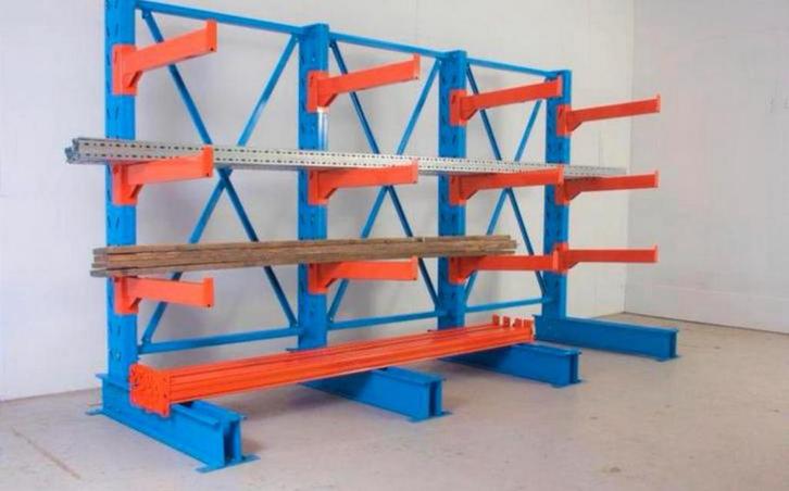 4mtr. enkelzijdige draagarmstellingset nieuw!, Zakelijke goederen, Kantoor en Winkelinrichting | Magazijn, Stelling en Opslag