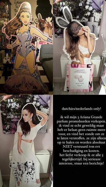 Ariana Grande lifesize promotie borden parfum