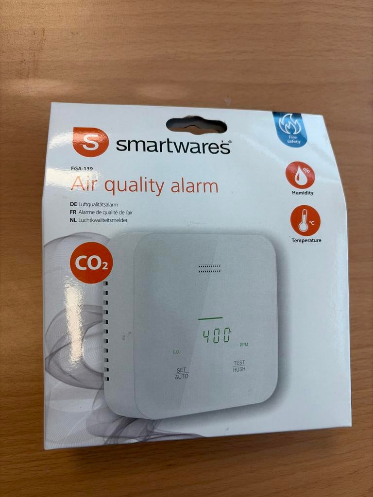 Smartwares Luchtkwaliteitsmelder - Nieuw in doos, Detector, Sensor of Melder, Verzenden, Nieuw, Overige soorten
