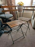 Bistrostoeltjes, 2 stuks., Ophalen, Zo goed als nieuw, Metaal, Stapelbaar
