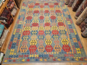 Handgeweven oosterse wollen kelim 347x257 beschikbaar voor biedingen