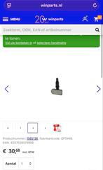 Bosch TPMS Sensor - Bandenspanningssensor, Ophalen of Verzenden, Nieuw, Universele onderdelen