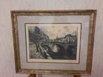 ets tekening brug in Mechelen, begin 1900, Ophalen of Verzenden