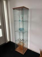Glazen vitrinekast, Ophalen, 50 tot 100 cm, Zo goed als nieuw, 150 tot 200 cm