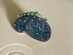 Pandora Vlinder Broche, 4 tot 7 cm, Blauw, Ophalen of Verzenden, Zo goed als nieuw