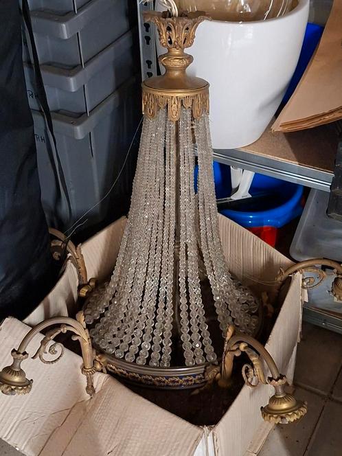 Antieke Kroonluchter koper, Antiek en Kunst, Antiek | Lampen, Ophalen