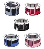 Topmast nylon puppyren rond opvouwbaar, Ophalen of Verzenden, Nieuw