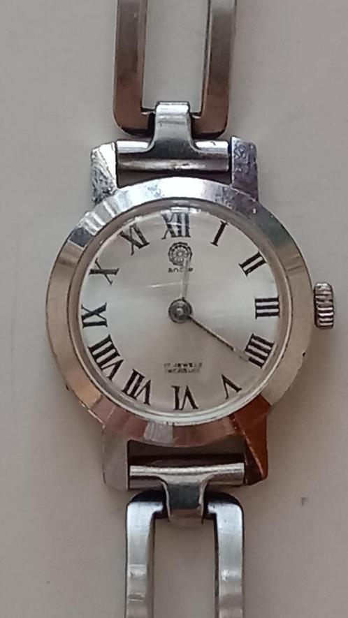 Ancre dames horloge, mechanisch, met rvs band, Antiek en Kunst, Curiosa en Brocante, Verzenden