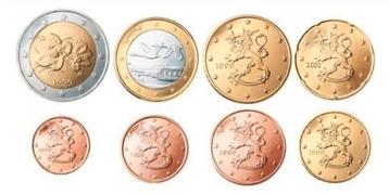 Finland Losse Munten(1cent t/m 2euro)(1999 t/m 2012)UNC beschikbaar voor biedingen