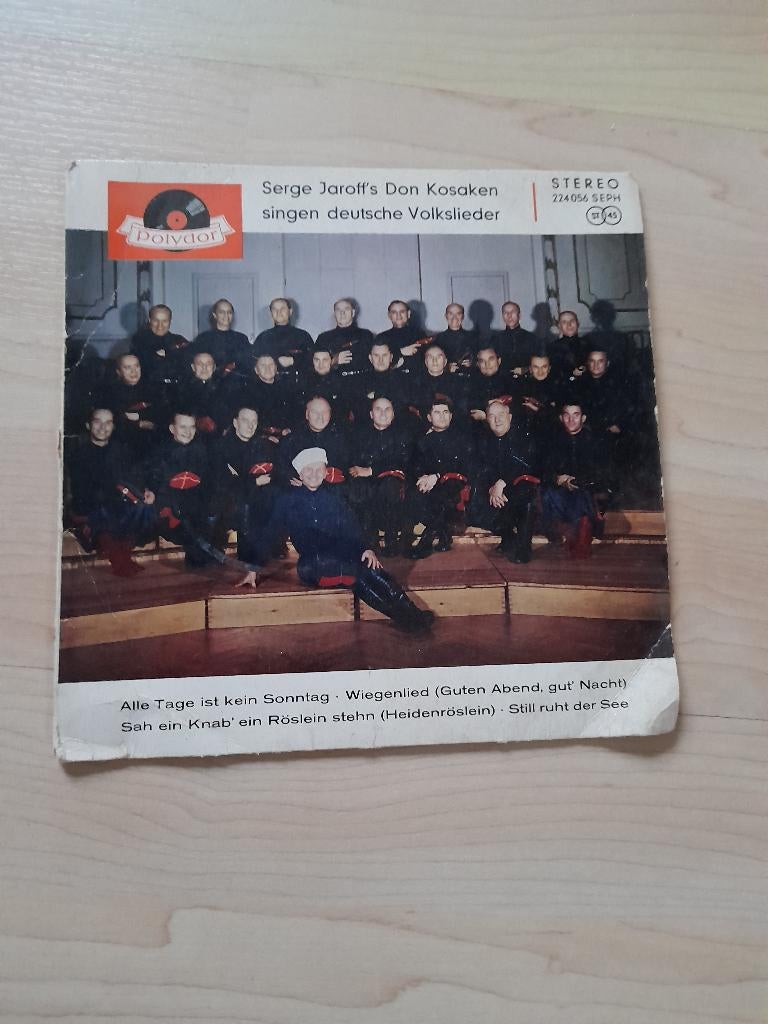 SINGLE SERGE JAROFF'S DON KOSAKEN SINGEN DEUTSCHE VOLKS, Ophalen of Verzenden, Gebruikt, Overige genres