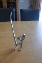 vintage metalen figuur in de vorm van een kat, Ophalen of Verzenden, Overige typen