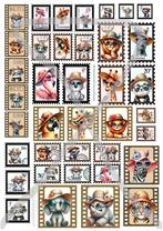 A4 knipvel postzegels voor kaarten maken , bieden mag, Ophalen of Verzenden, Nieuw, Natuur, Knipvel