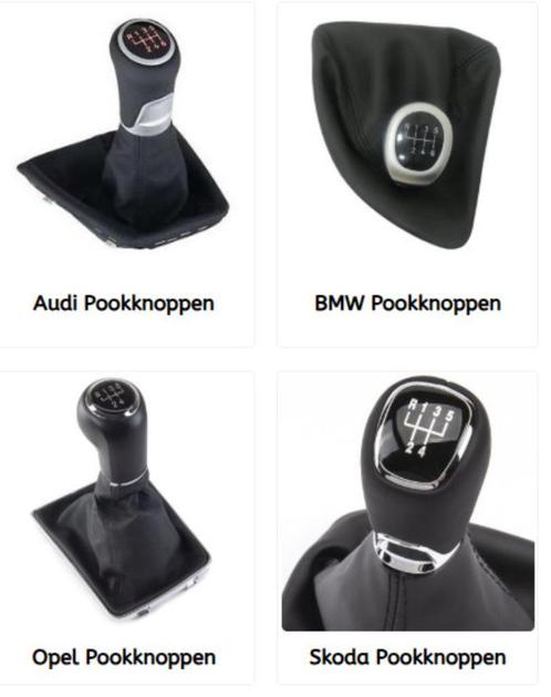 Pookknoppen voor o.a. BMW Audi, VW, Mercedes, Mini. Opel etc, Auto diversen, Auto-accessoires, Nieuw, Ophalen of Verzenden