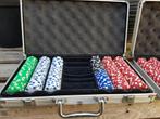 2 Pokersets koffers aluminium, Ophalen of Verzenden, Gebruikt