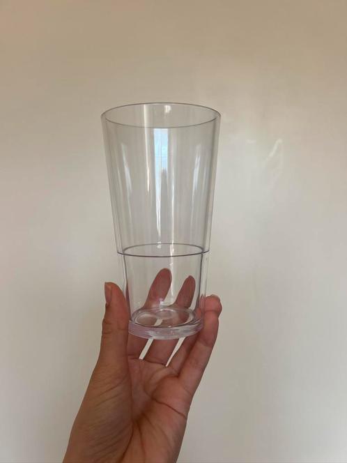 100 stuks kunststof glazen 30cl - herbruikbaar - stapelbaar, Verzamelen, Glas en Borrelglaasjes, Nieuw, Overige typen, Ophalen of Verzenden