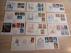 FDC enveloppen. 11stuks. Met de Paus. 1960 t/m 1964, Postzegels en Munten, Postzegels | Eerstedagenveloppen, Ophalen of Verzenden