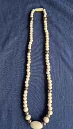 Vintage kralenketting 57 cm met zoetwaterparels, Sieraden, Tassen en Uiterlijk, Kettingen, Ophalen of Verzenden, Zo goed als nieuw