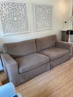Taupekleurige driezitsbank van Rofra Home., Huis en Inrichting, Banken | Bankstellen, Ophalen, Gebruikt, Driepersoons, 75 tot 100 cm