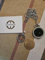 Mi Moneda ketting met 2 hangers, Ophalen of Verzenden, Zo goed als nieuw, Zilver, Overige materialen