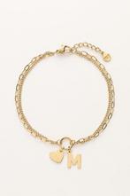 Gouden armbandje met letter J - Nieuw! MyJewellery, Staal, Nieuw, Ophalen of Verzenden, Met bedels of kralen